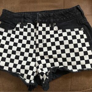 Checkered Blackheart Shorts